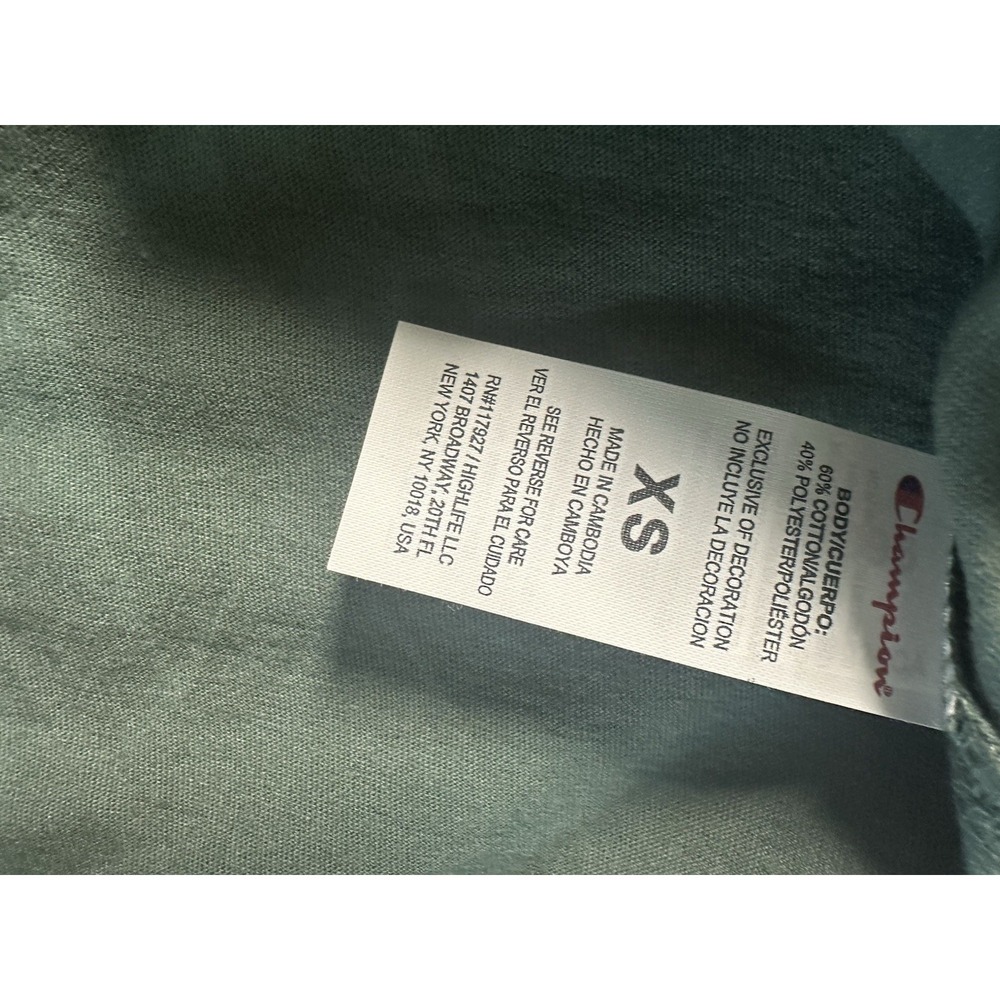 Champion T-Shirt,‎ Extra Small Green 1919 Logo - Picture 3 of 6